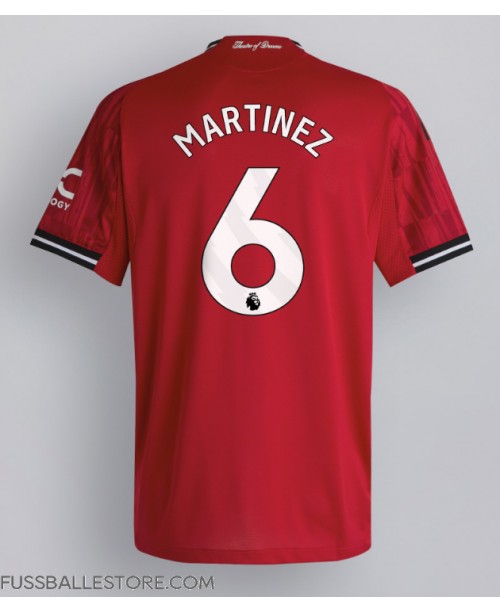 Günstige Manchester United Lisandro Martinez #6 Heimtrikot 2025-26 Kurzarm Günstige Manchester United Lisandro Martinez #6 Heimtrikot 2025-26 Kurzarm